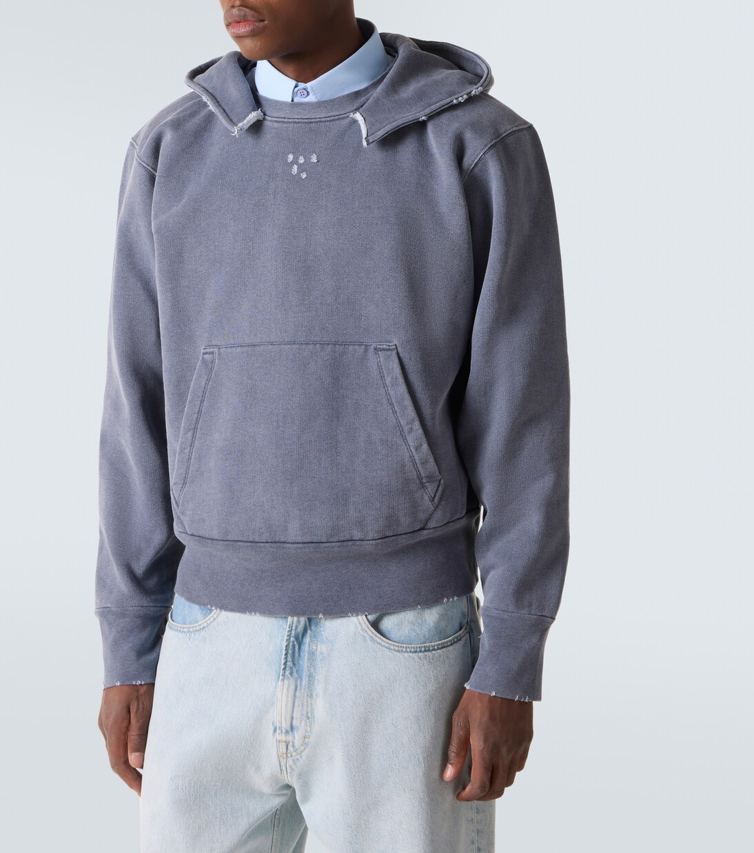 Relic distressed cotton jersey hoodie | Our Legacy