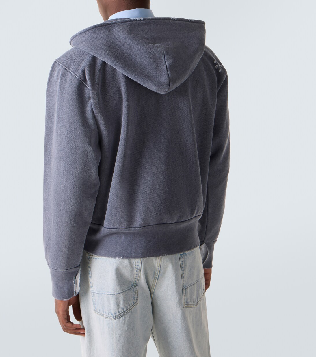 Relic distressed cotton jersey hoodie | Our Legacy