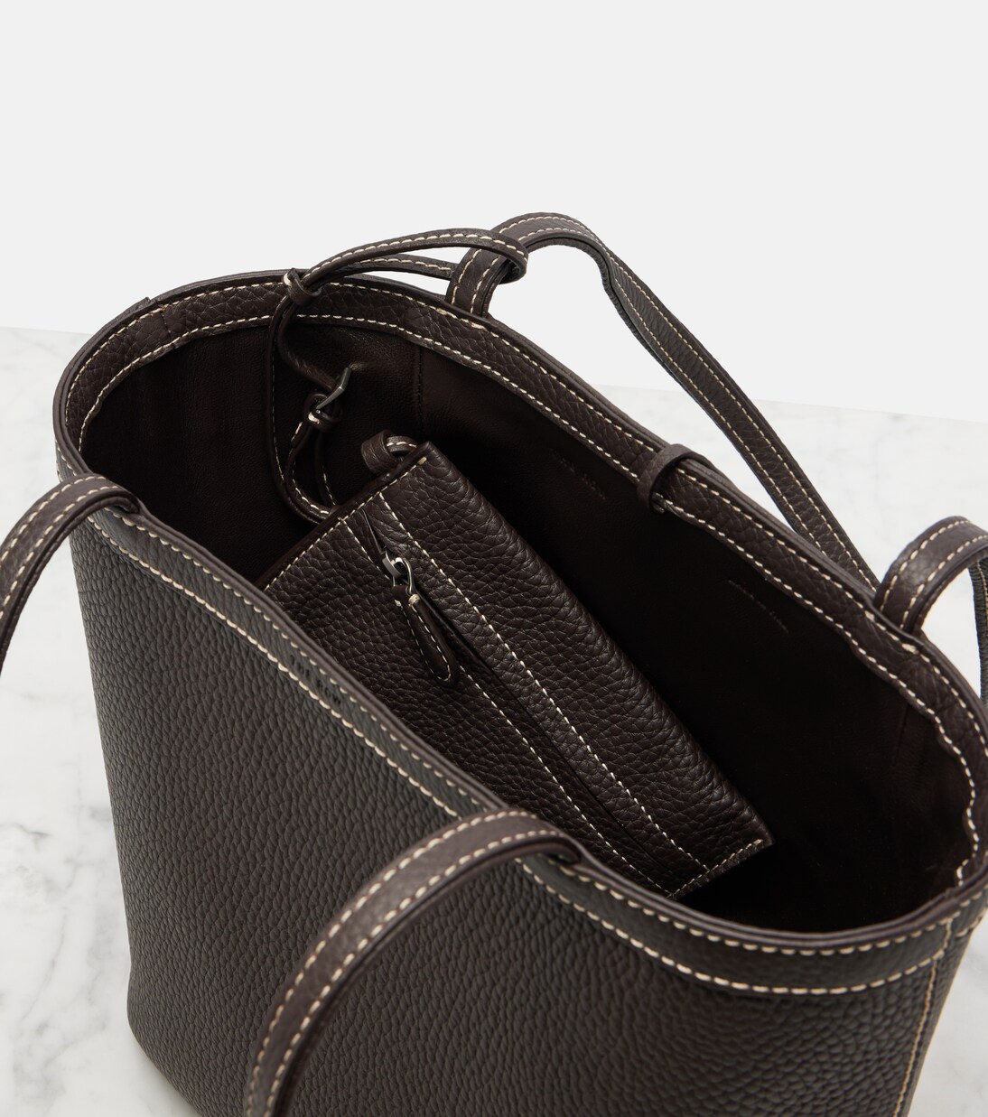 Park Medium leather shoulder bag | The Row