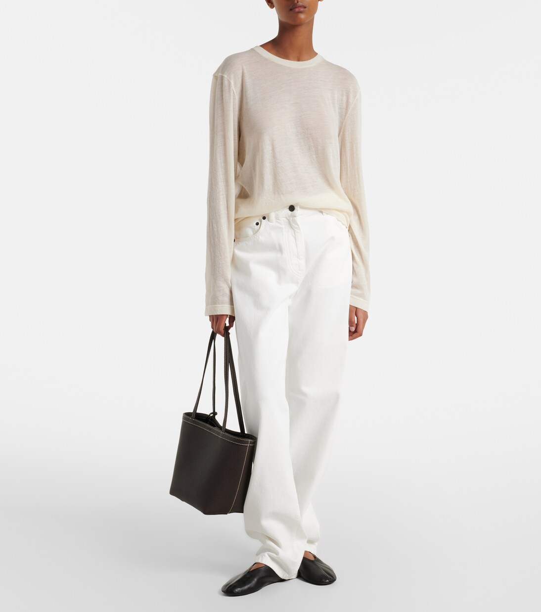 Park Medium leather shoulder bag | The Row