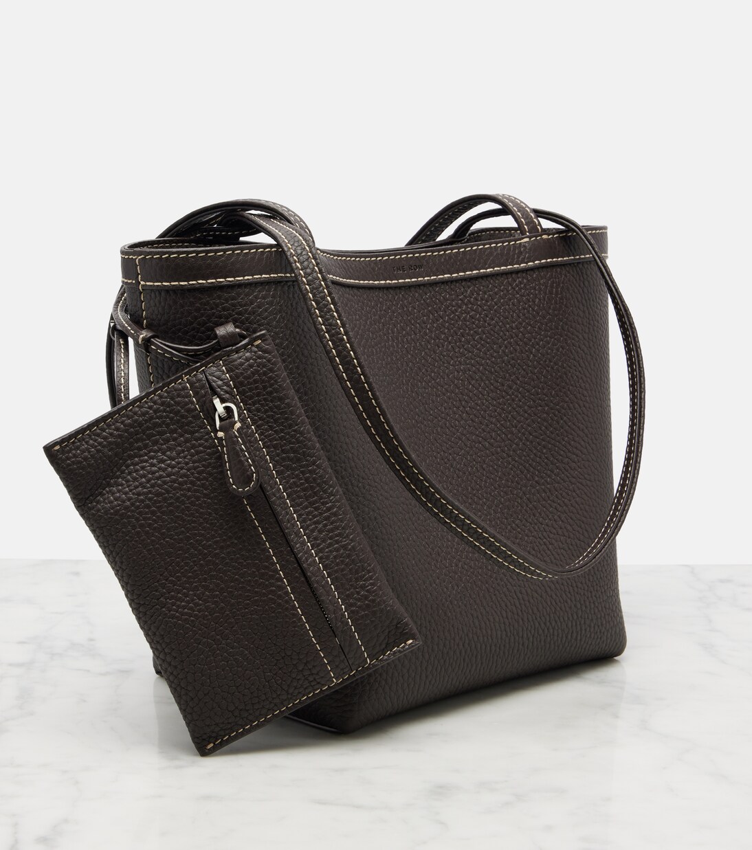 Park Medium leather shoulder bag | The Row