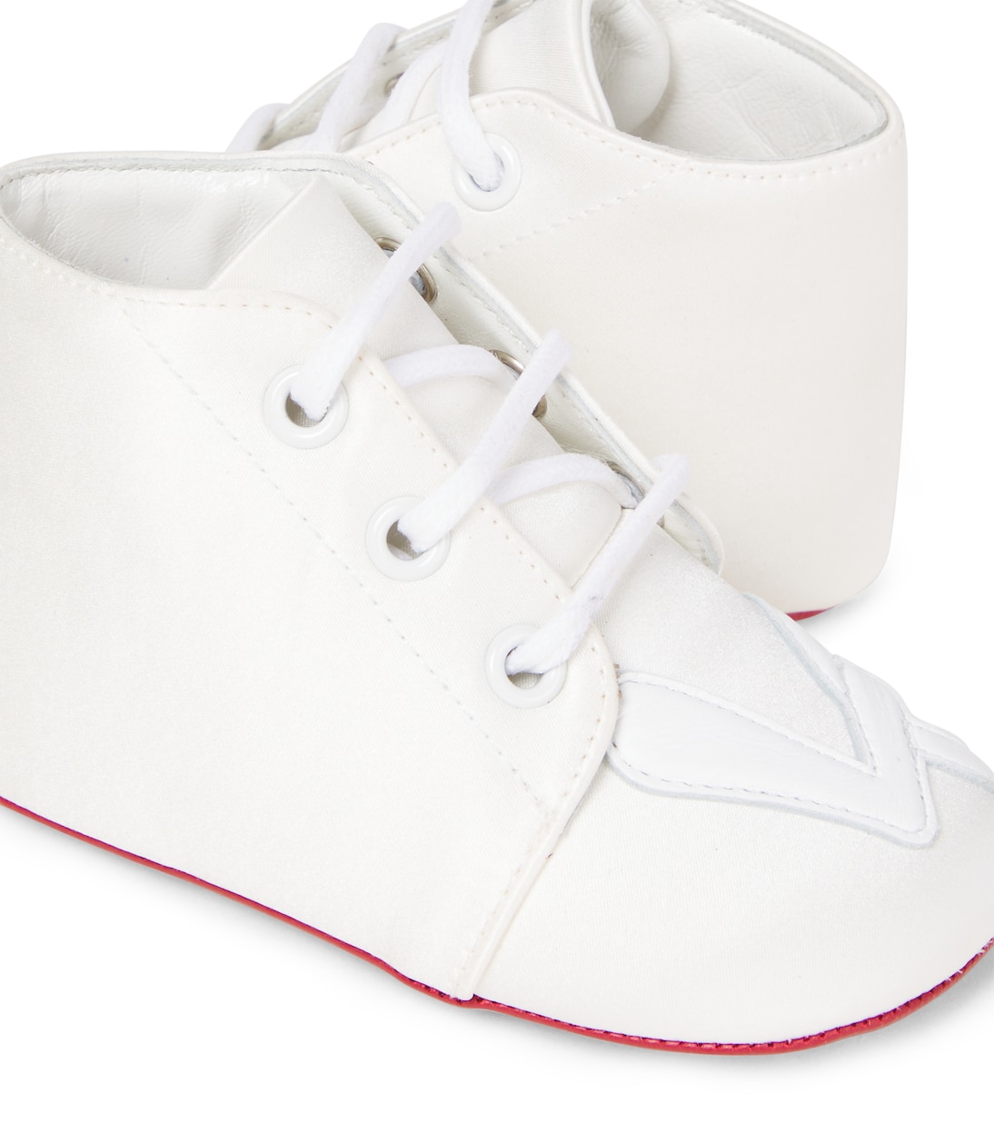 Baby Love crêpe satin booties | Christian Louboutin Kids