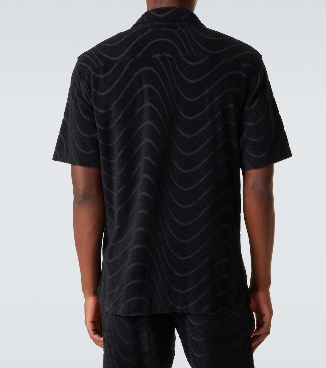 Embroidered cotton-blend terry shirt  | Frescobol Carioca