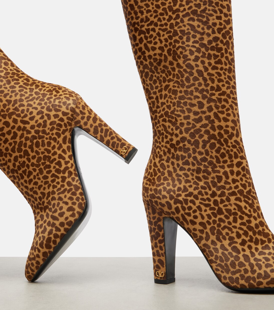 Hotty leather knee-high boots | Valentino Garavani