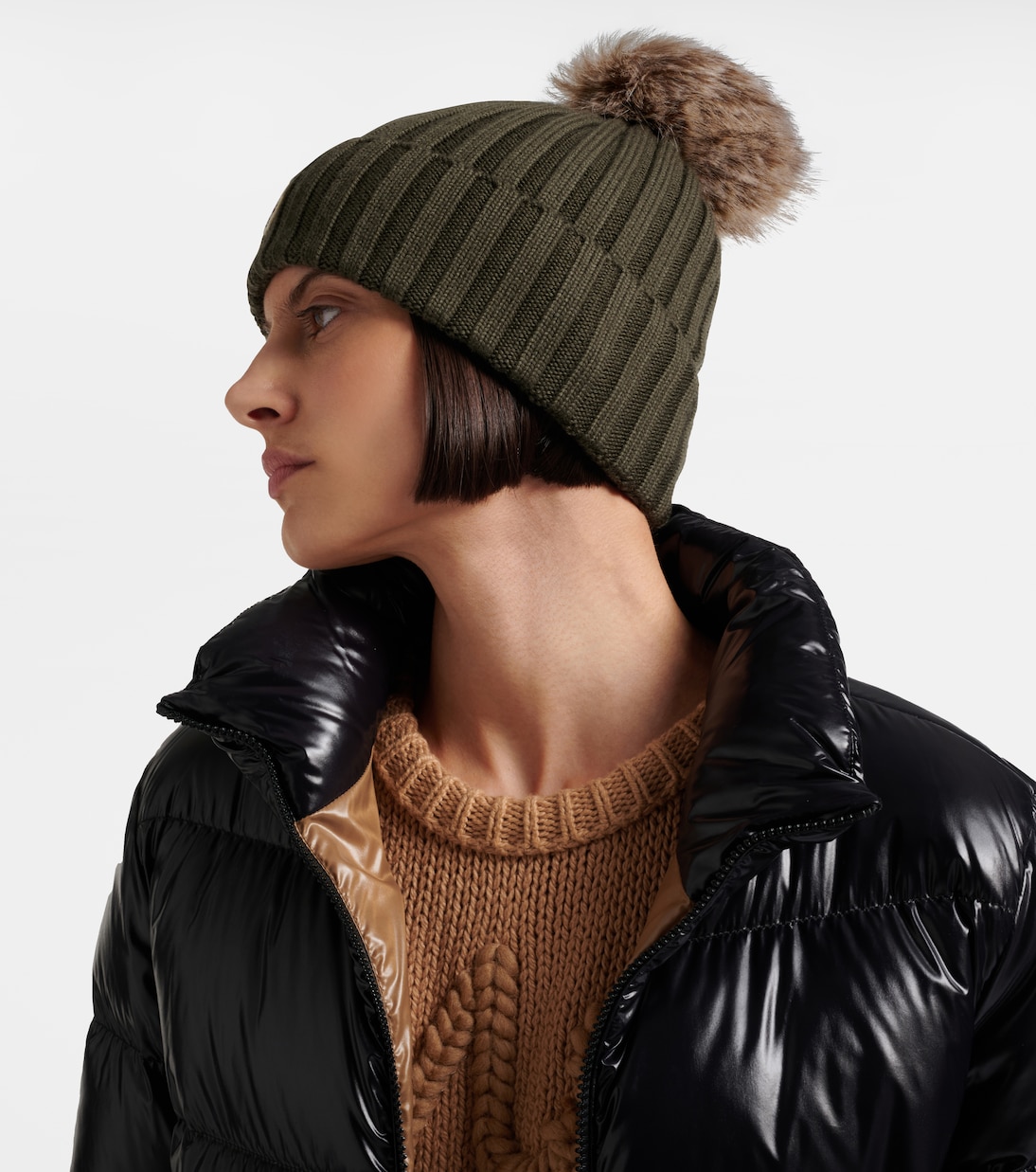 Logo virgin wool beanie | Moncler