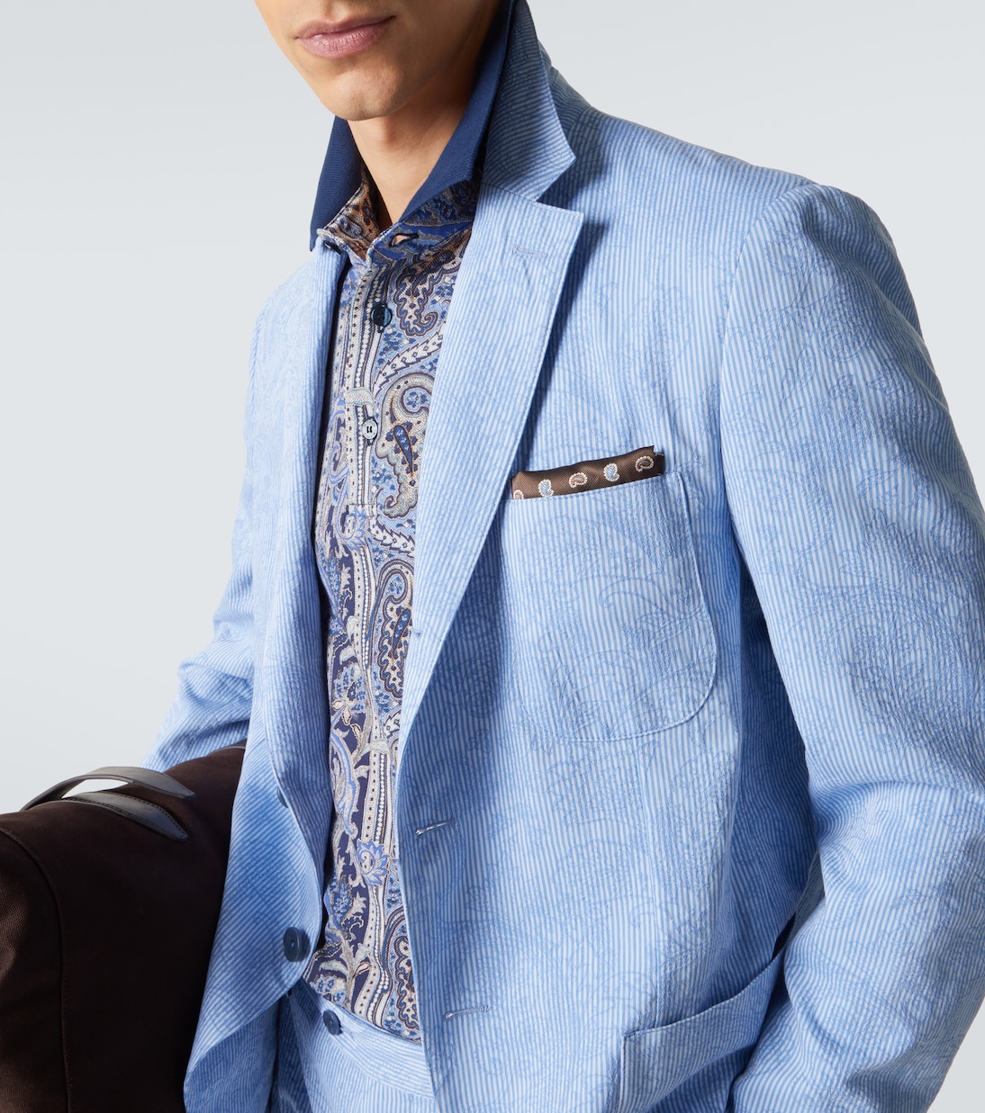 Woven cotton jersey blazer | Etro