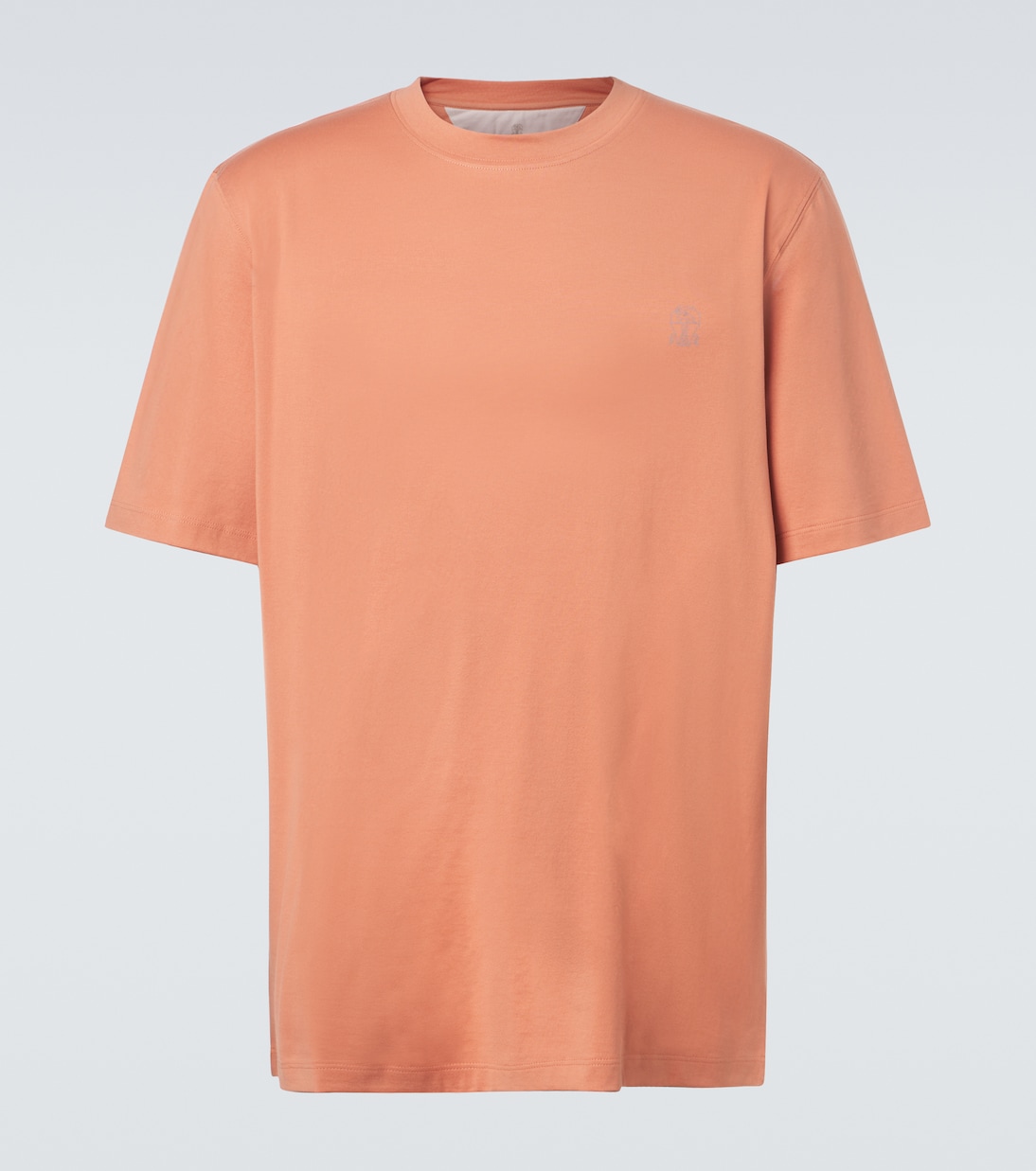 Logo cotton jersey T-shirt | Brunello Cucinelli