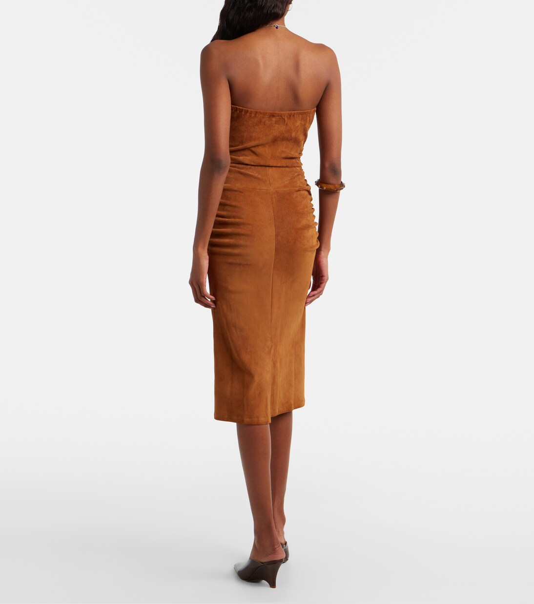 Midikleid Salma aus Veloursleder | Stouls