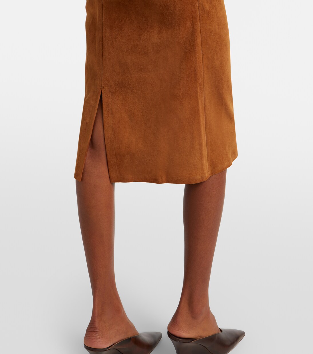 Midikleid Salma aus Veloursleder | Stouls