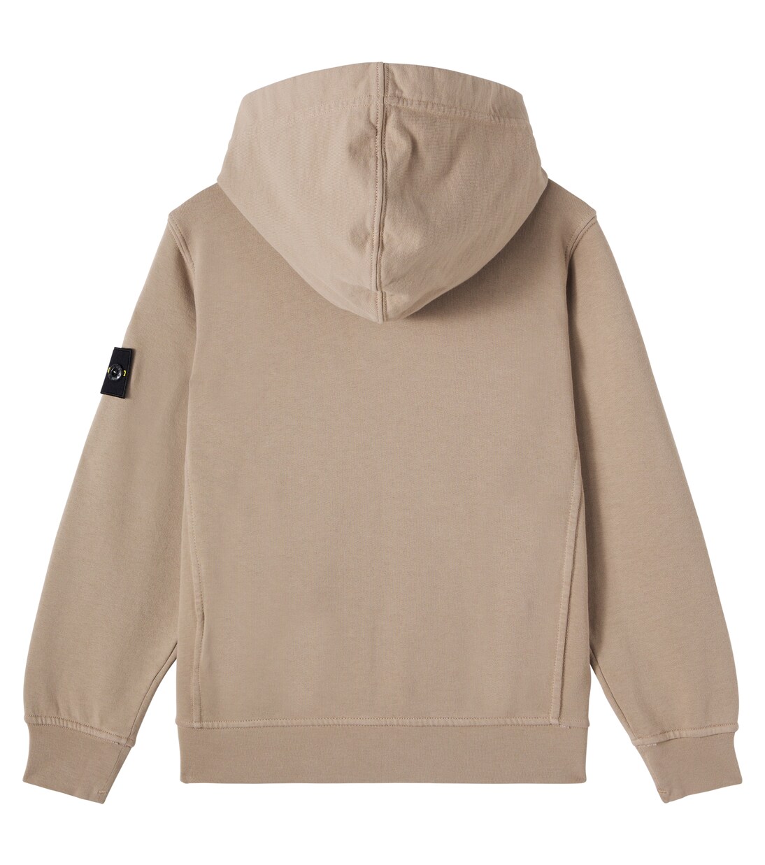 Compass cotton jersey zip-up hoodie | Stone Island Junior