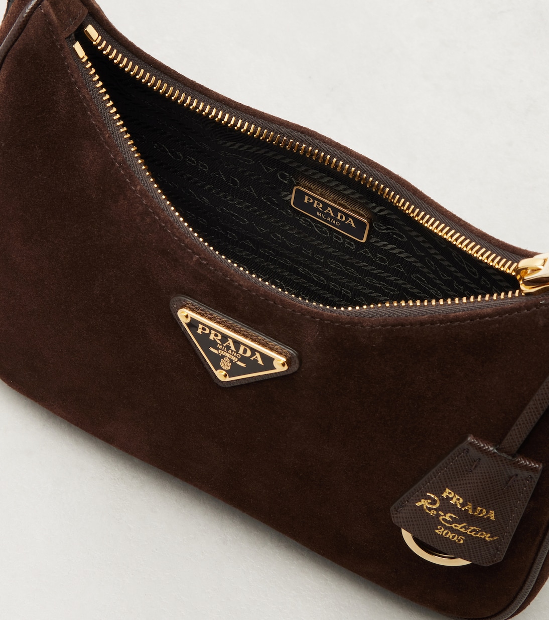 Prada Re-Edition suede shoulder bag | Prada