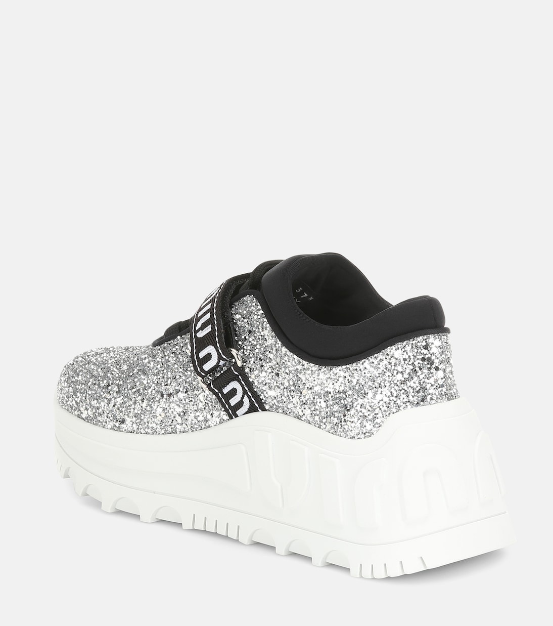 Sneakers Logo con glitter | Miu Miu