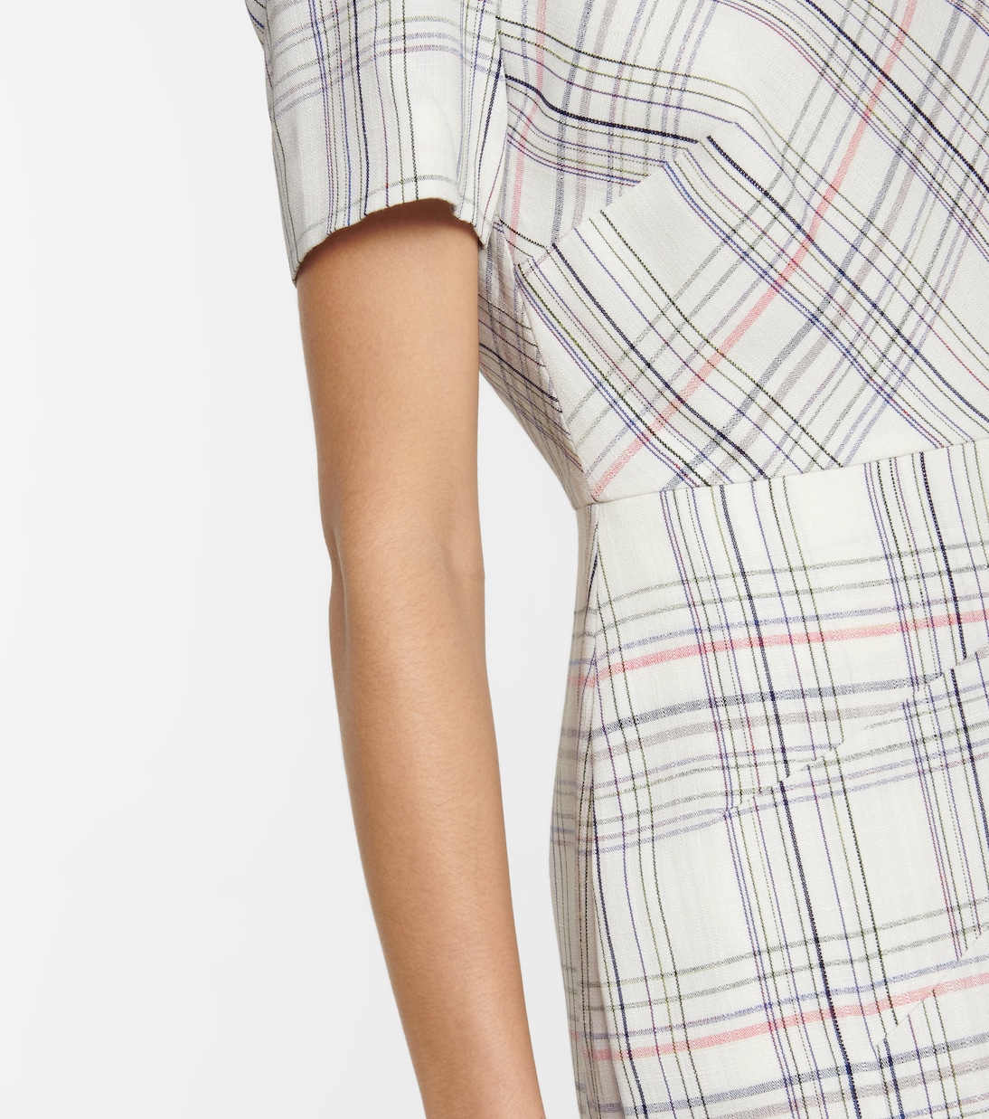 Darland checked midi dress | Roland Mouret