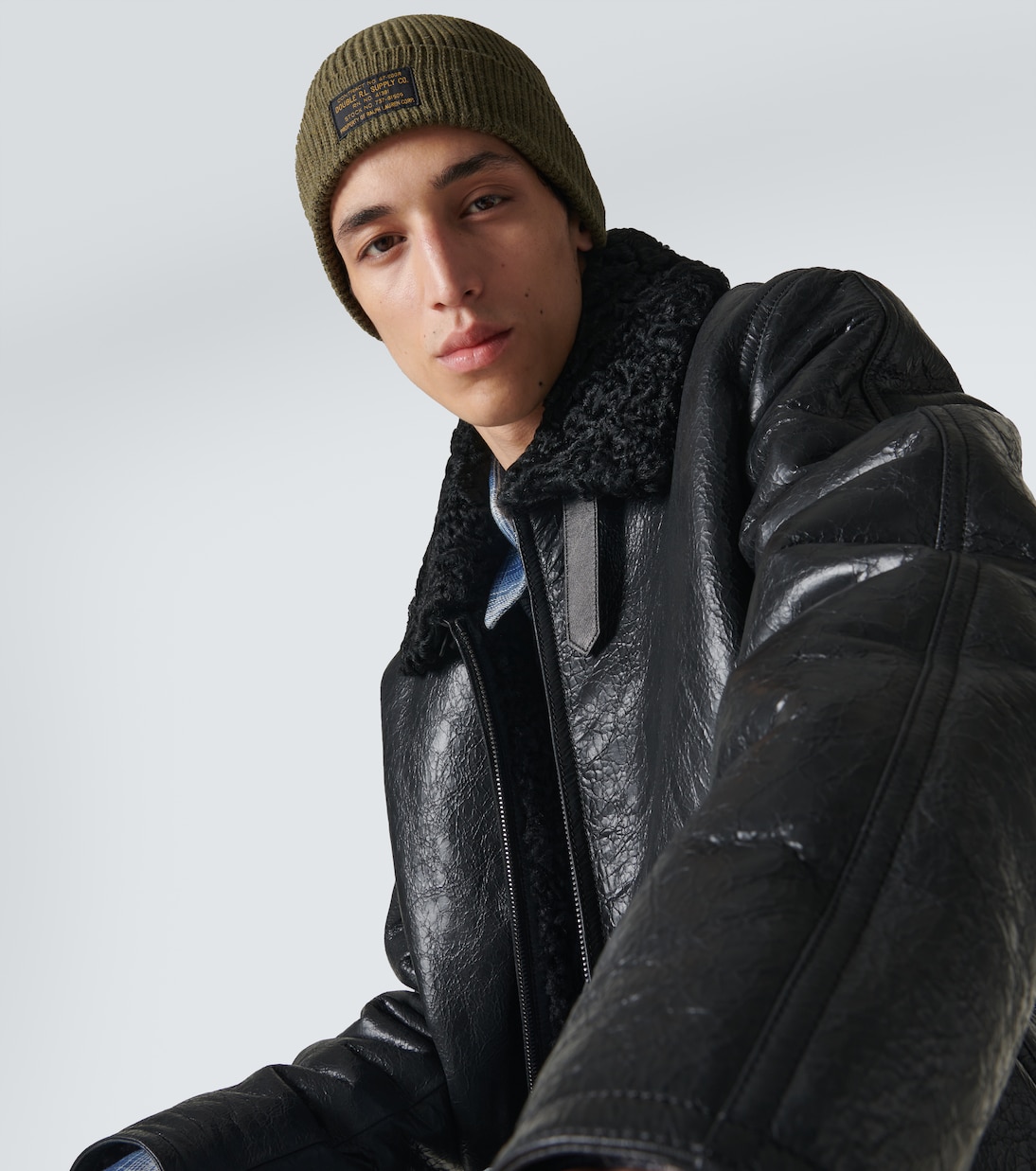 Berretto in maglia di cotone stretch | RRL