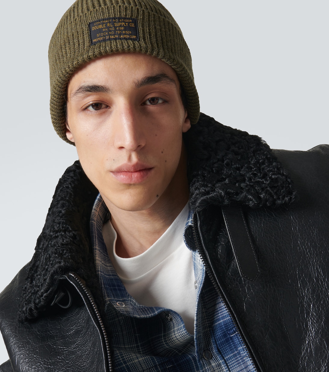 Berretto in maglia di cotone stretch | RRL