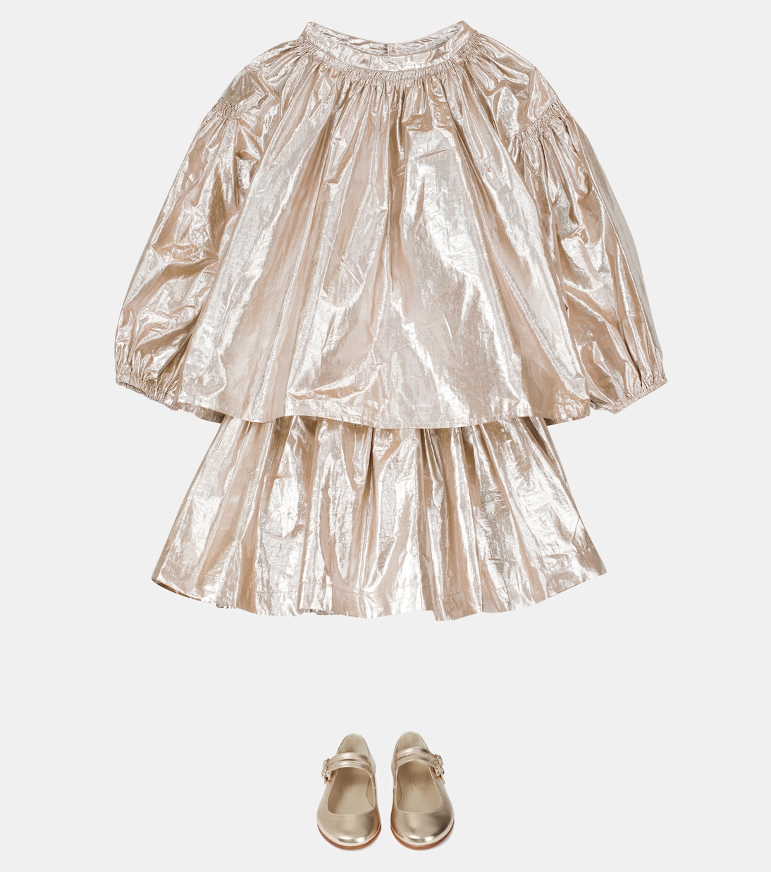 Suzon cotton-blend taffeta skirt | Bonpoint
