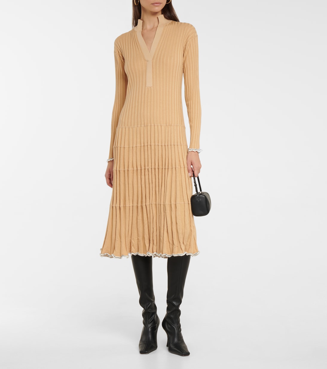 Silk-blend polo midi dress | Proenza Schouler