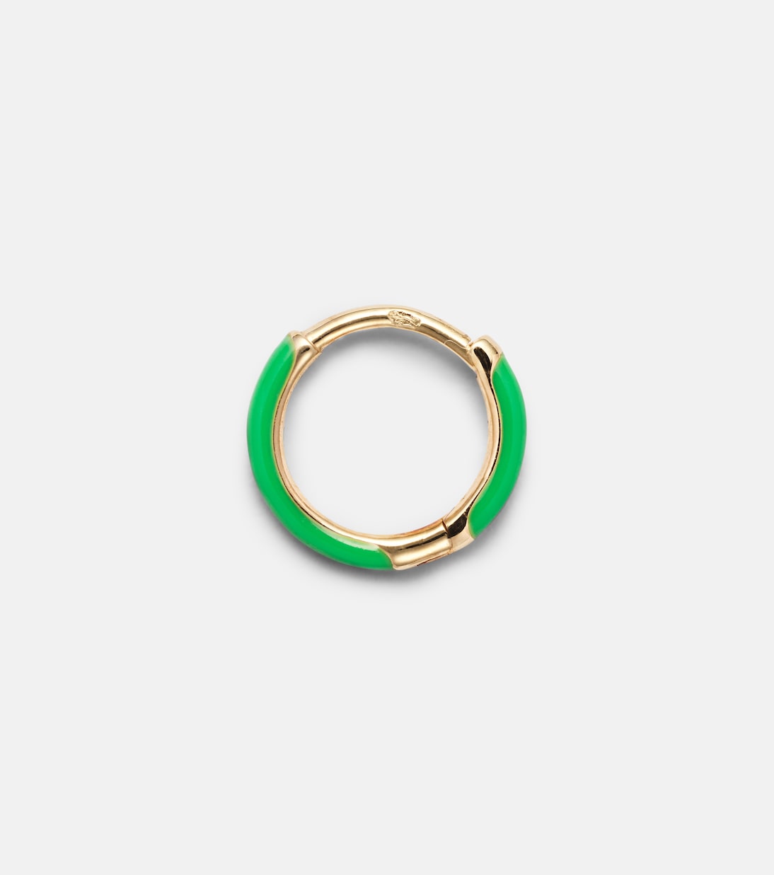 18kt gold single hoop earring | Persée