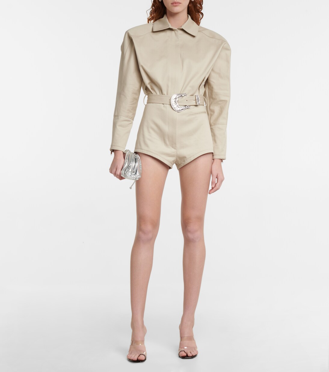 Mono de algodón con cinturón | Alexandre Vauthier
