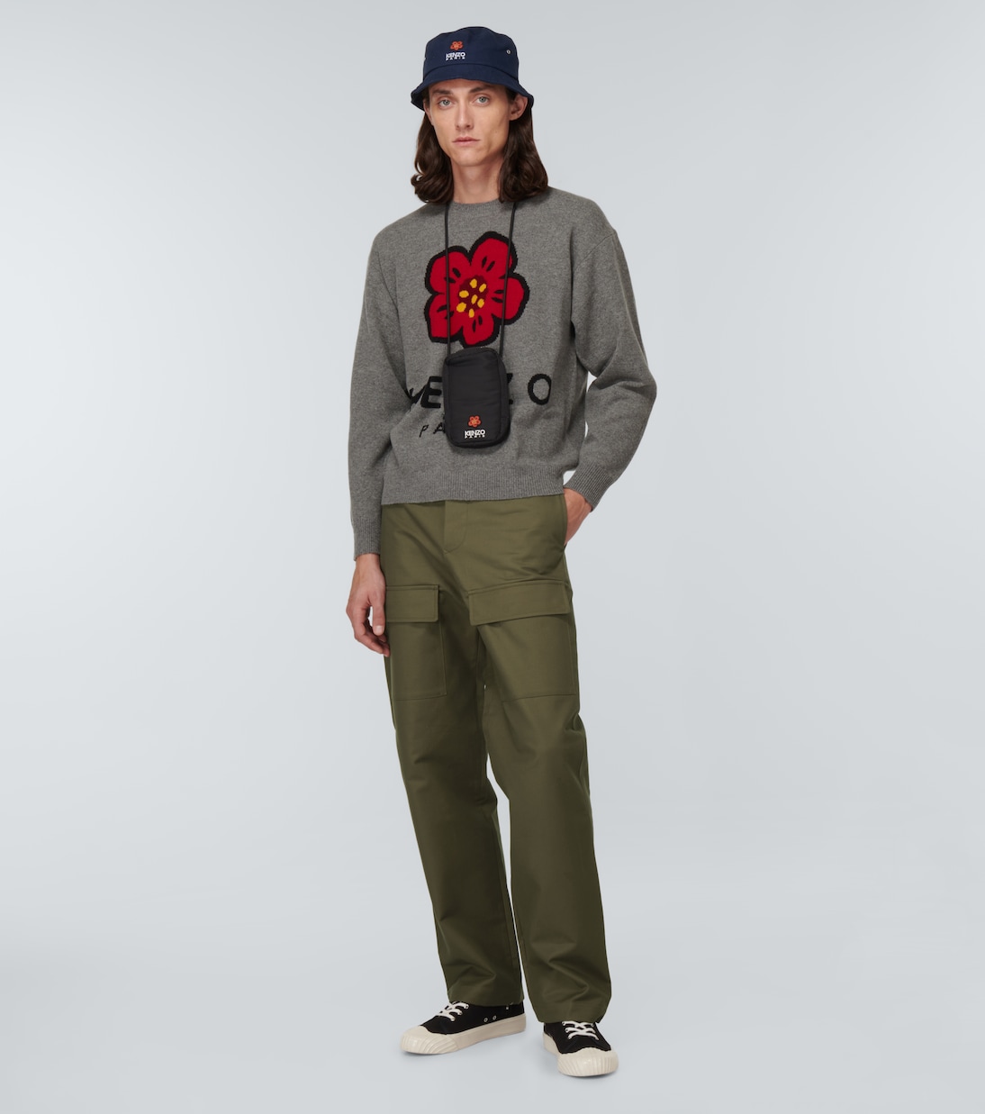 Pullover Boke Flower in lana jacquard | Kenzo