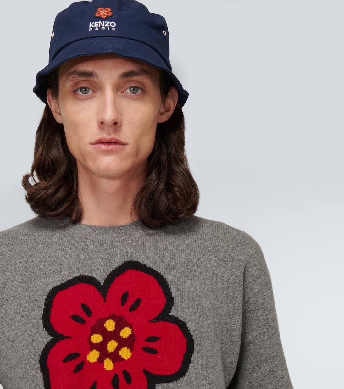 Pullover Boke Flower in lana jacquard | Kenzo