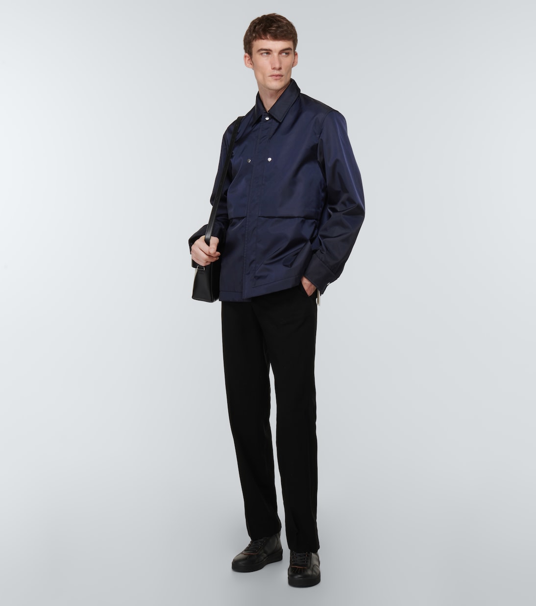Chaqueta en sarga de nylon | Jil Sander
