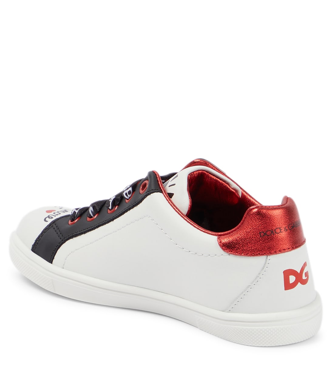 Baskets en cuir à ornements | Dolce&Gabbana Kids