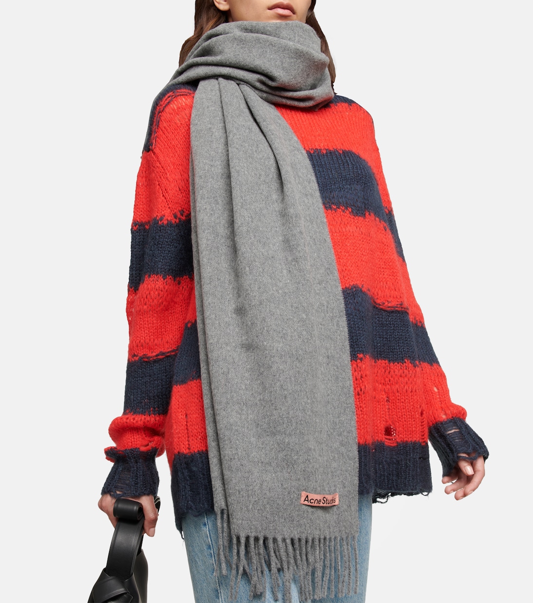 Sciarpa in lana ACNE STUDIO per giovani, stile Canada