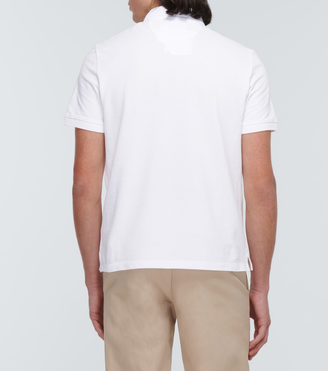Polo de piqué de algodón con VLogo | Valentino