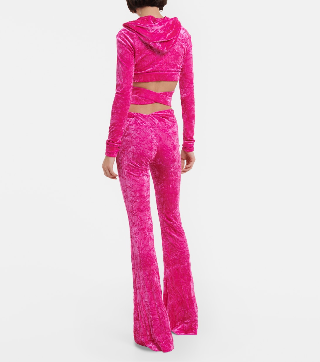 Pantaloni flared in velluto | Versace
