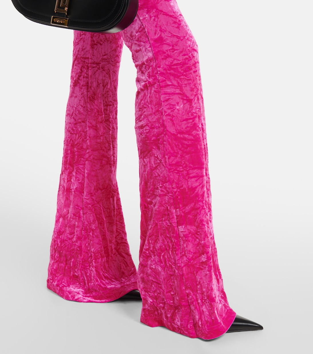 Pantaloni flared in velluto | Versace