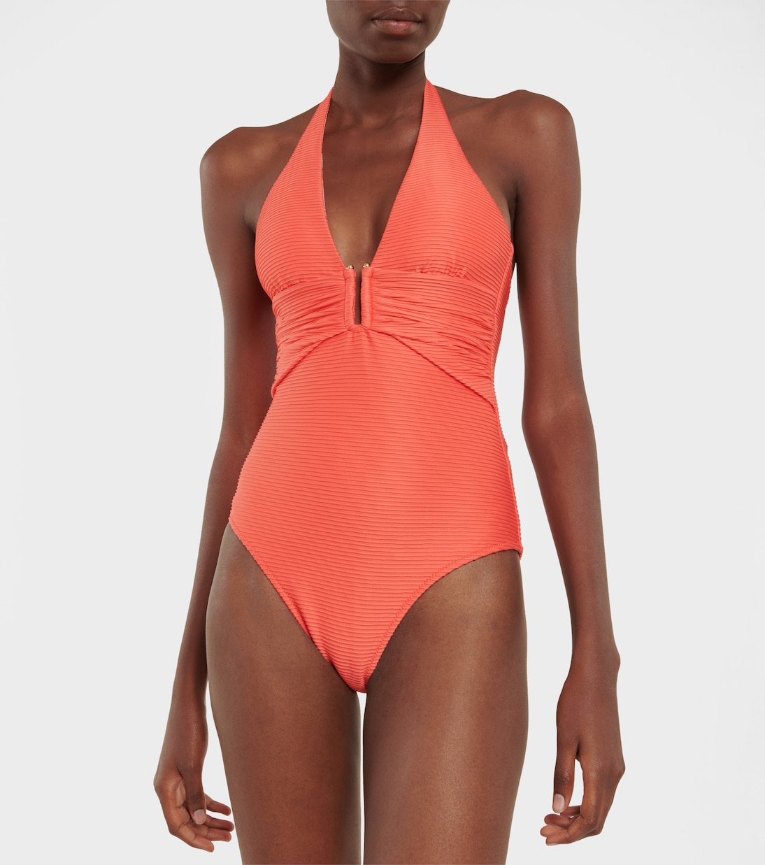Morrocan Sands ribbed swimsuit | Heidi Klein