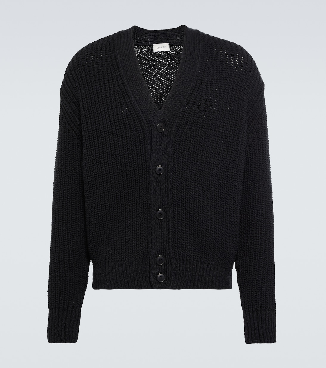Cardigan in maglia a coste di cotone | Lemaire