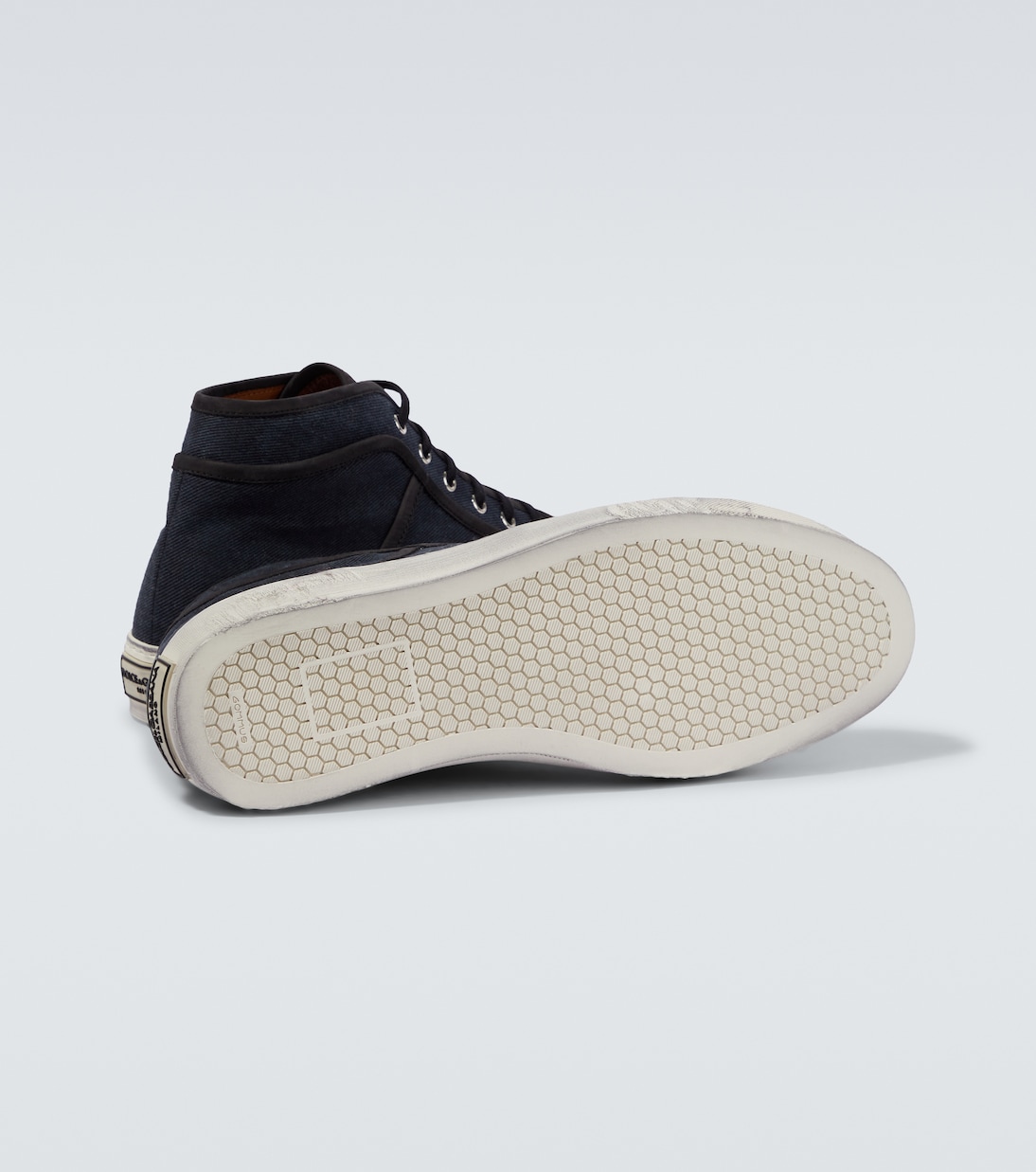 Sneakers in denim con pelle | Dolce&Gabbana