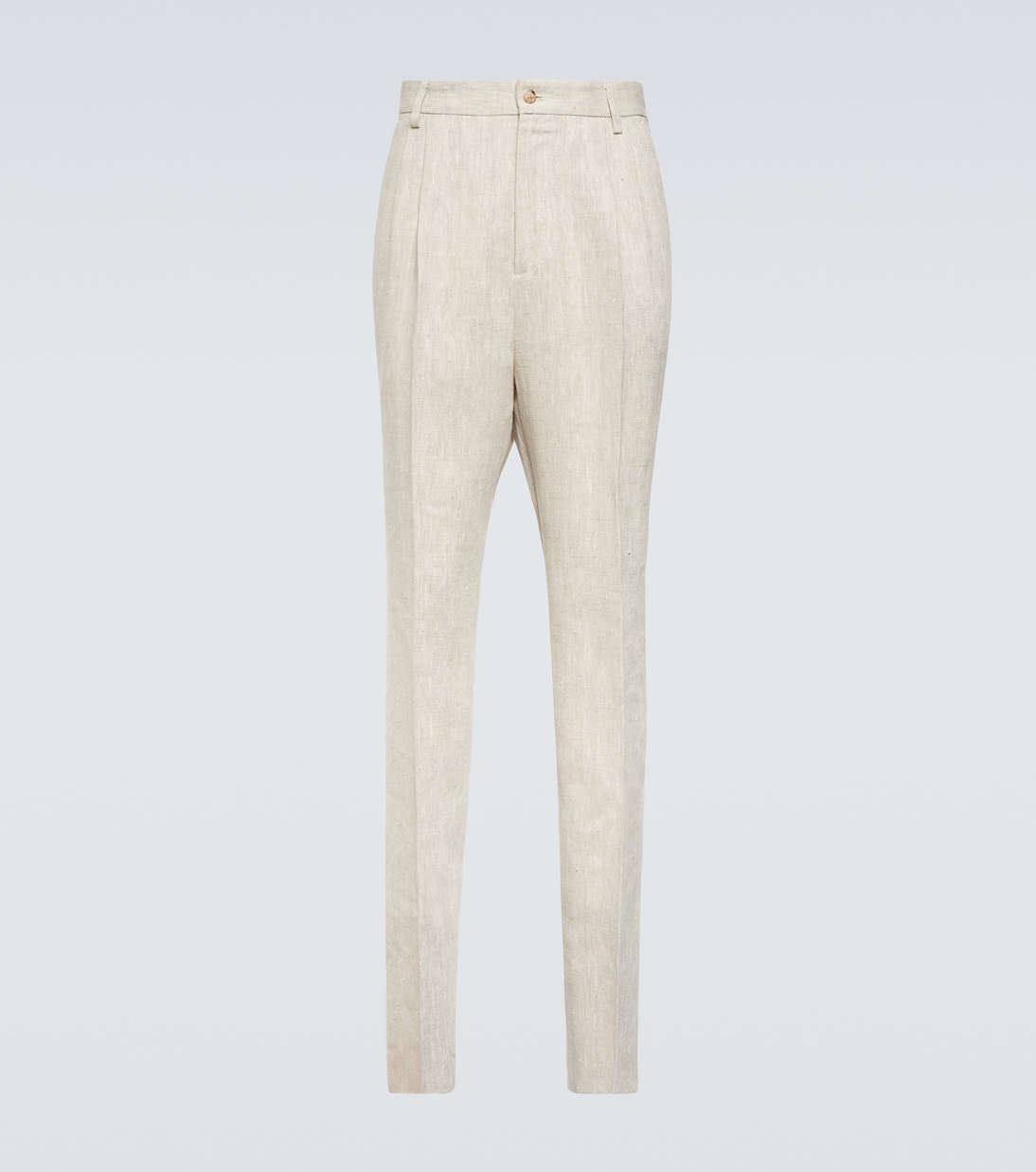 High-rise slim linen pants | Dolce&Gabbana