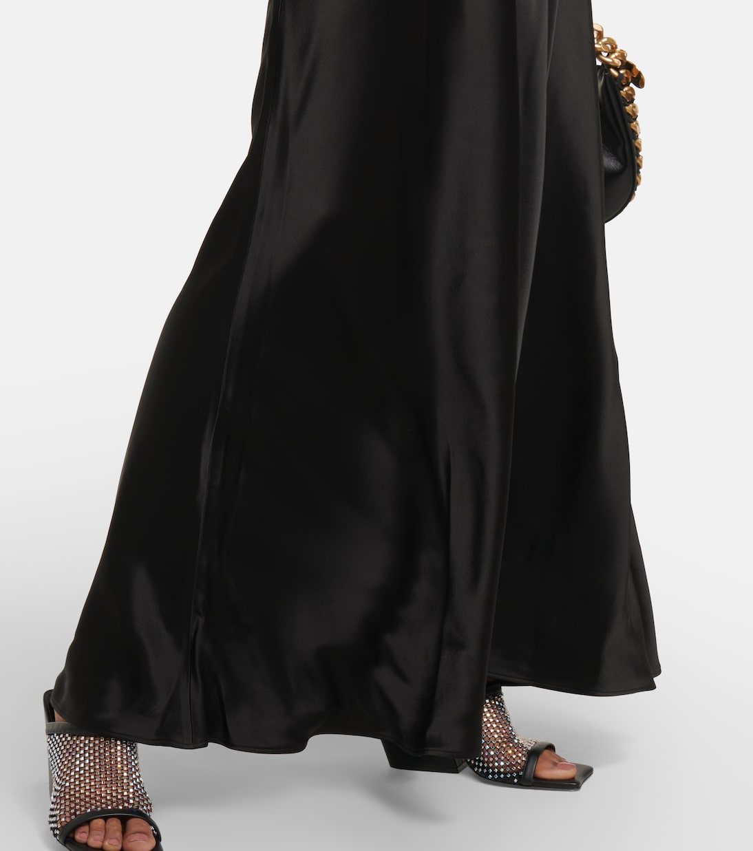 Crystal-embellished satin gown | Stella McCartney
