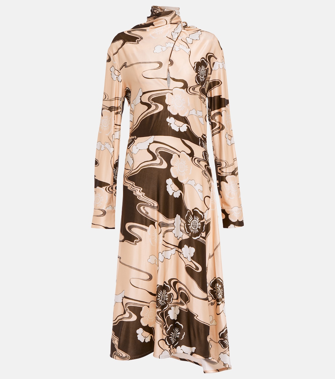 Abito midi con stampa | Jil Sander