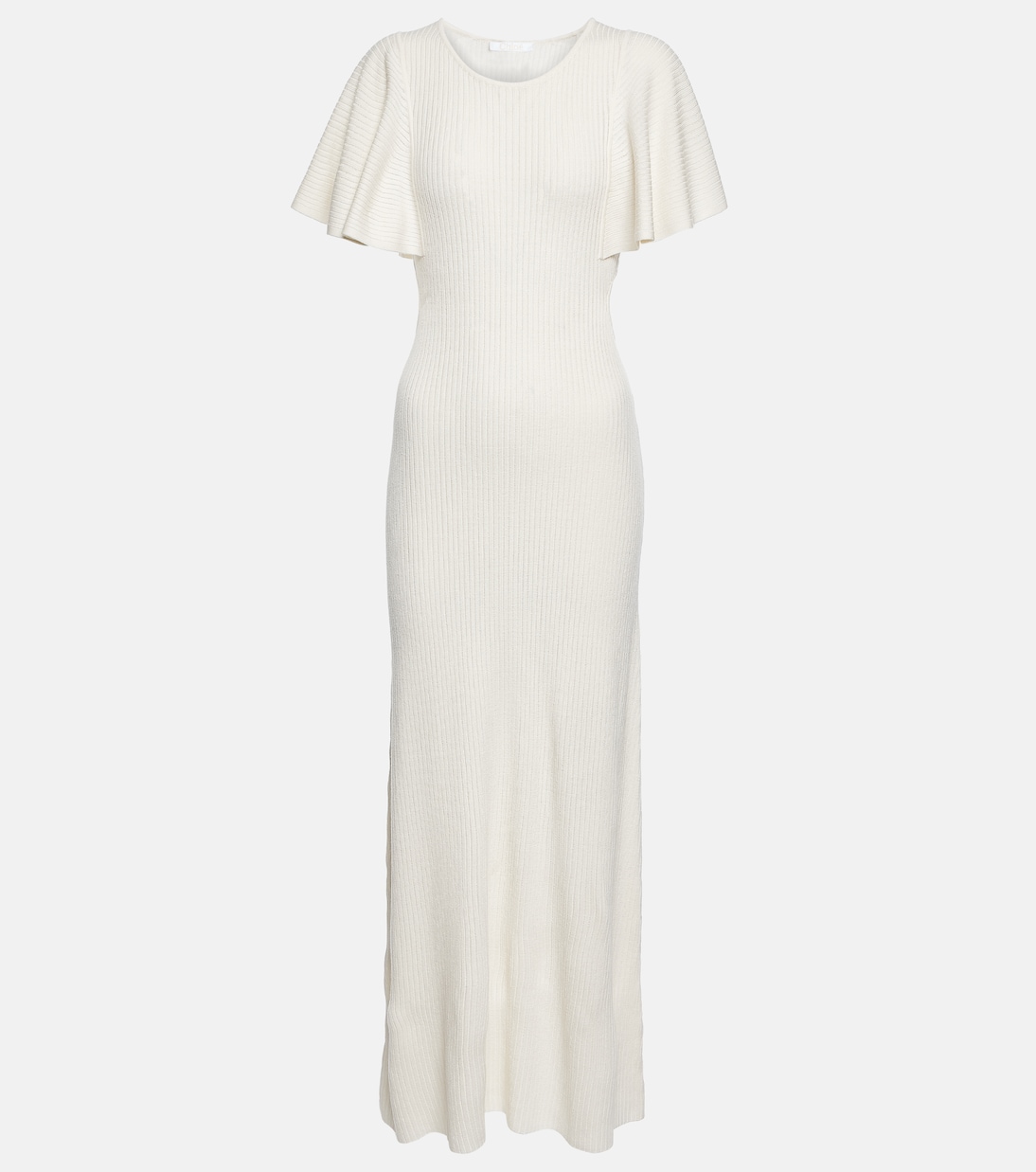 Abito midi in lana con volant | Chloé