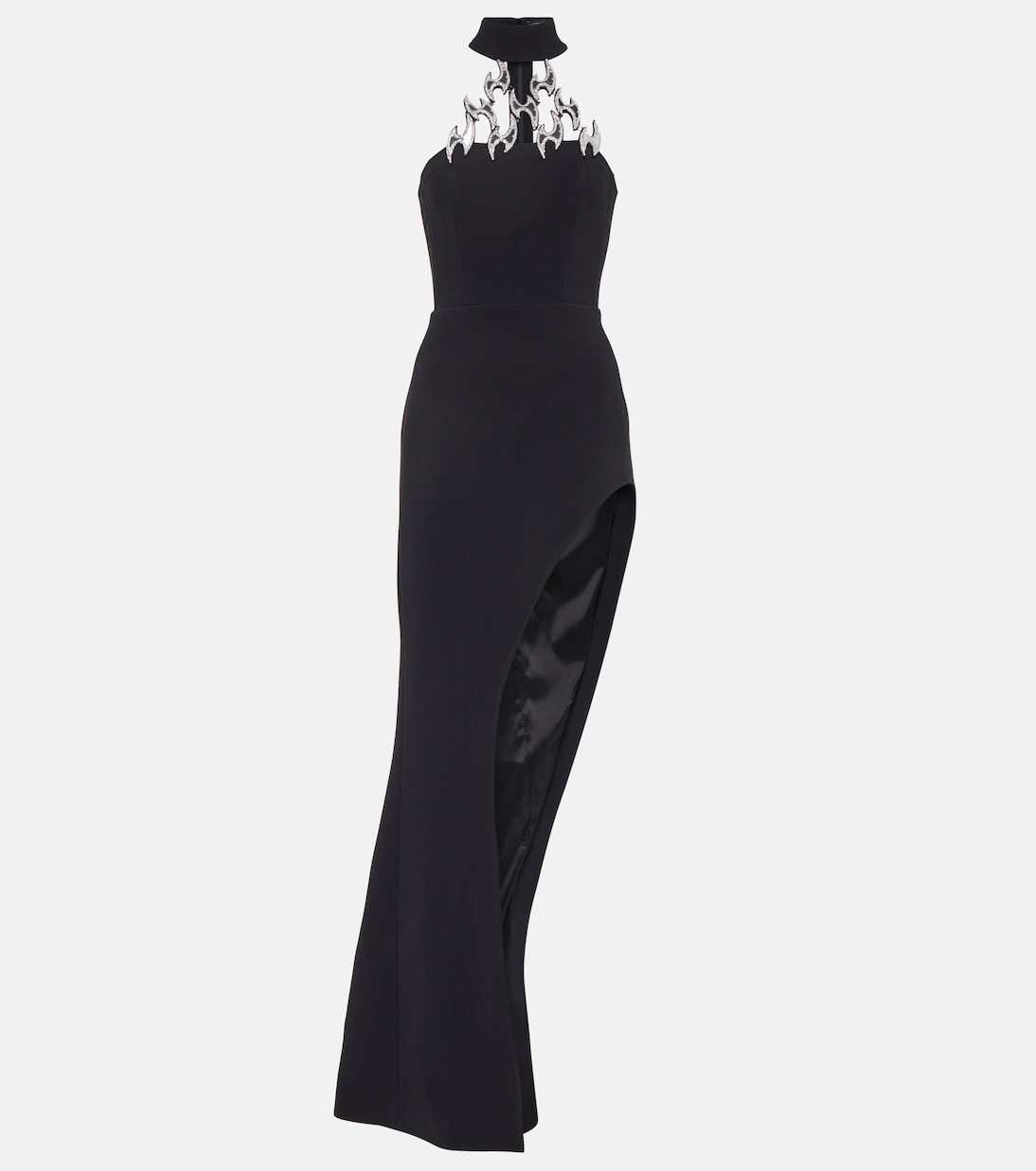 Crystal-embellished asymmetric gown | David Koma