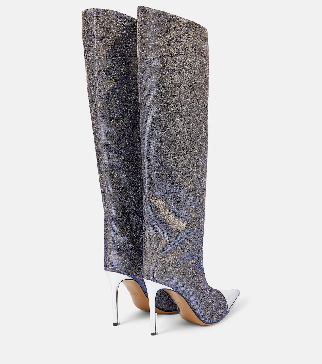 Stivali al ginocchio metallizzati | Alexandre Vauthier