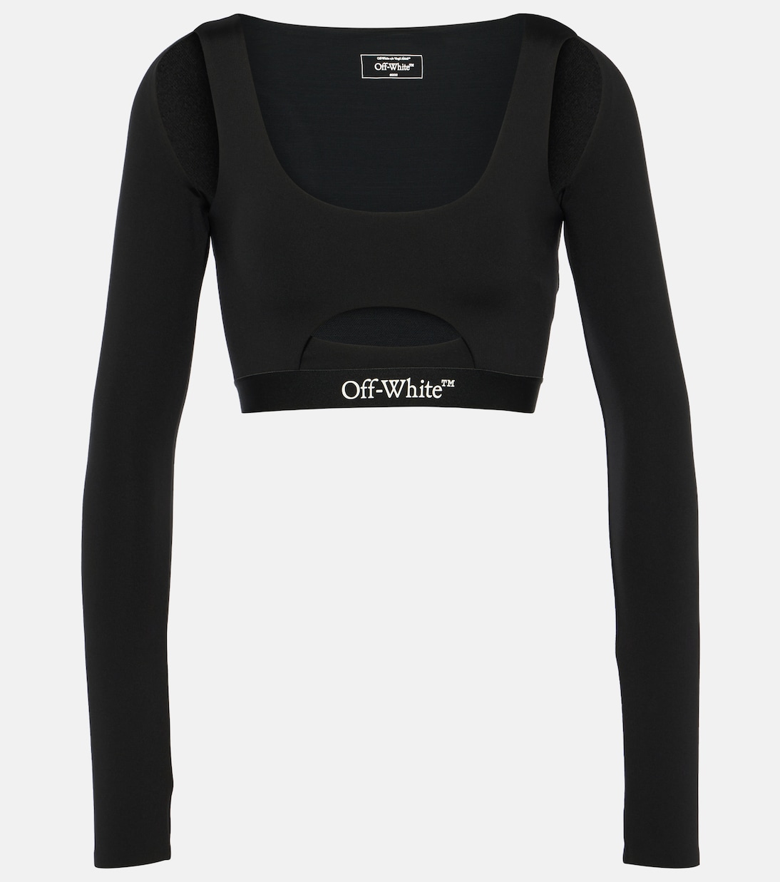 Logo cutout cropped top | Off-White