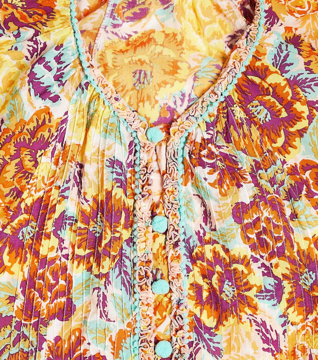 Bobo floral poncho | Poupette St Barth Kids