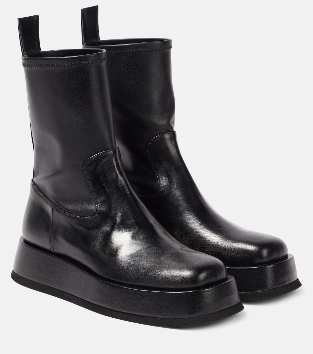 Stivaletti in similpelle con plateau | Gia Borghini