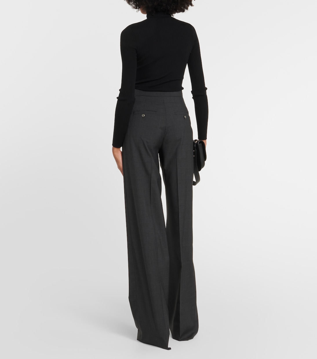 Pantalon ample Mendoza en laine vierge | Max Mara