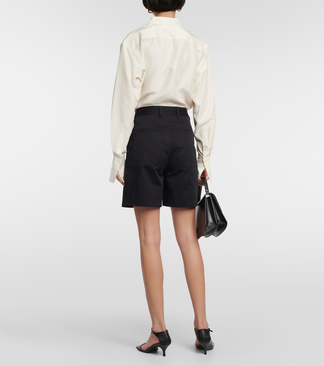 Shorts Bermuda in twill a vita media | Toteme