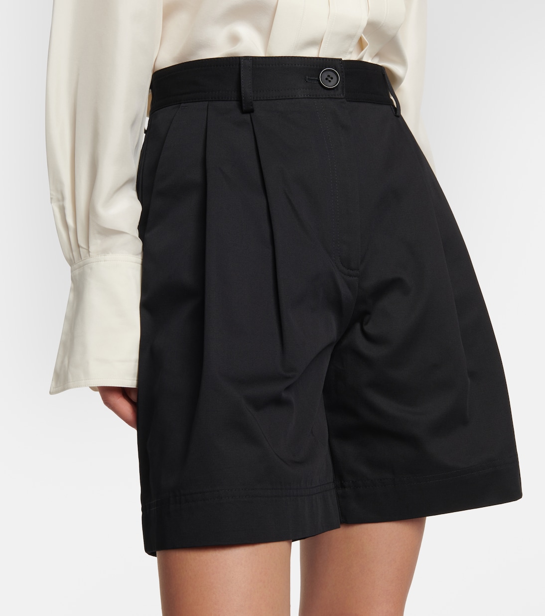 Shorts Bermuda in twill a vita media | Toteme