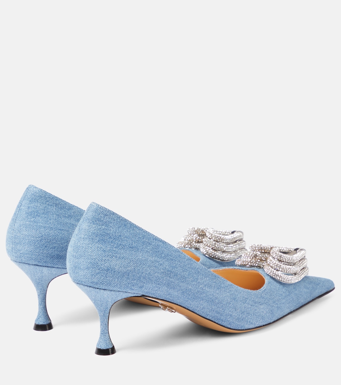 Triple Heart 60 denim pumps | Mach & Mach