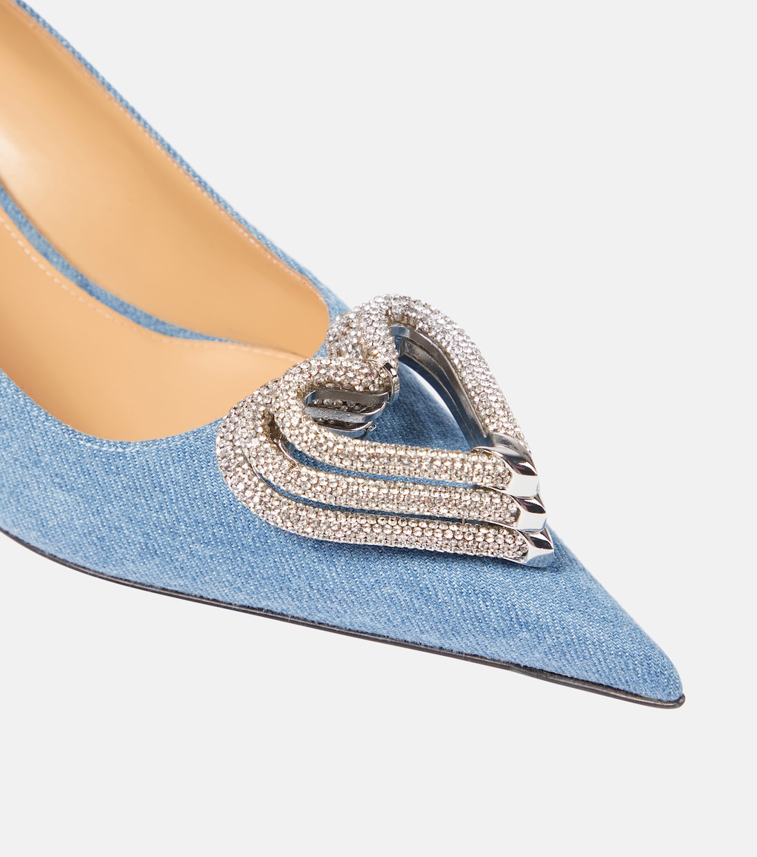 Triple Heart 60 denim pumps | Mach & Mach