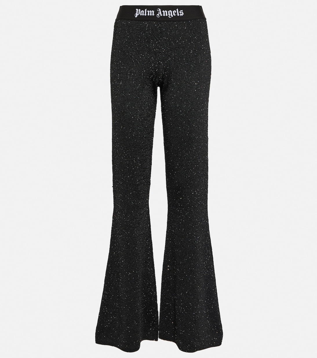Pantalon évasé imprimé à taille mi-haute | Palm Angels