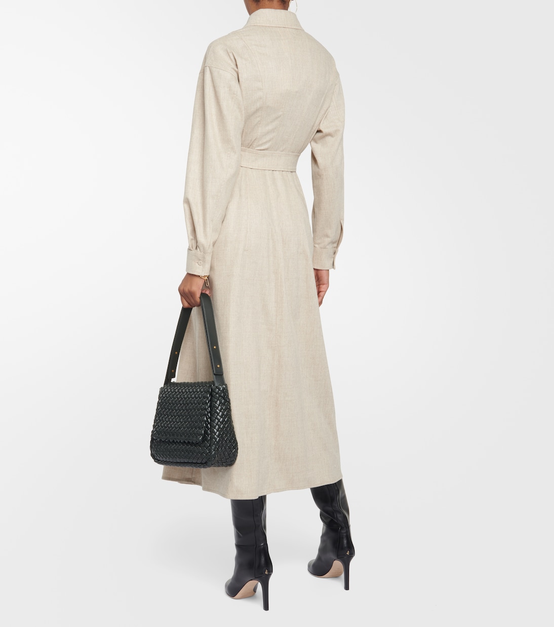 Hemdblusenkleid Edro mit Kaschmir | Max Mara